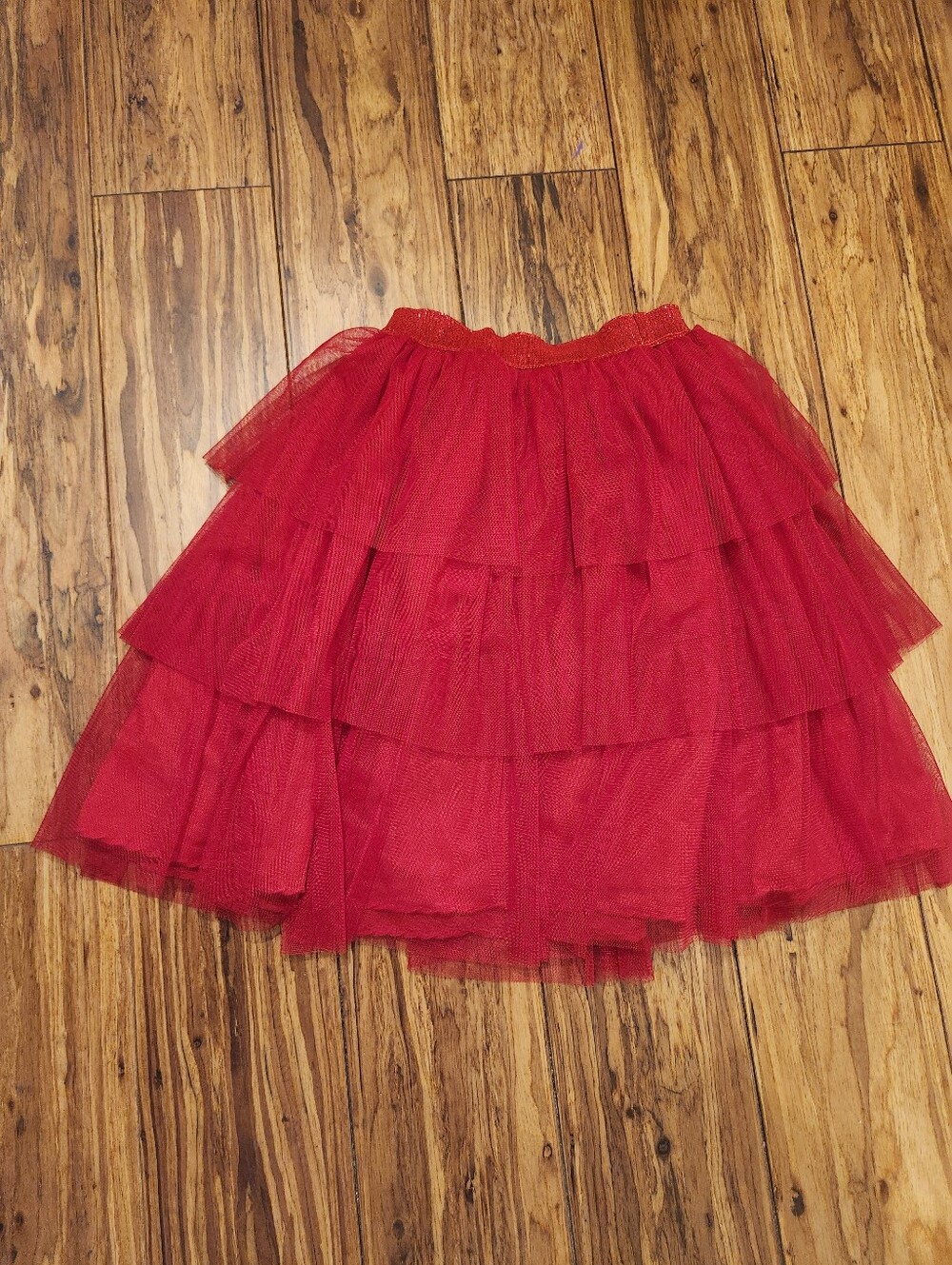 Red Layered Tulle Skirt - Classic Women's Party Skirt